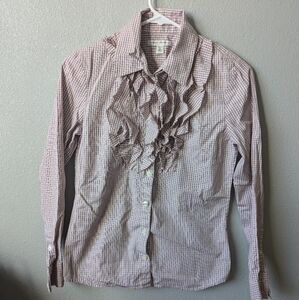 Banana Republic Plaid Blouse S